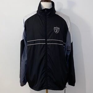 Vintage Dunbrooke Sports Illustrated Oakland Raiders Windbreaker Size XL